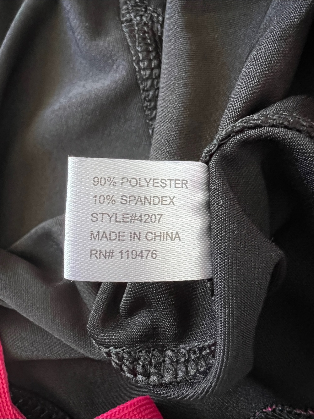 NWT U.S. Polo Assn Active Capri Leggings L Black Pink Workout Zip Hem - Picture 7 of 14
